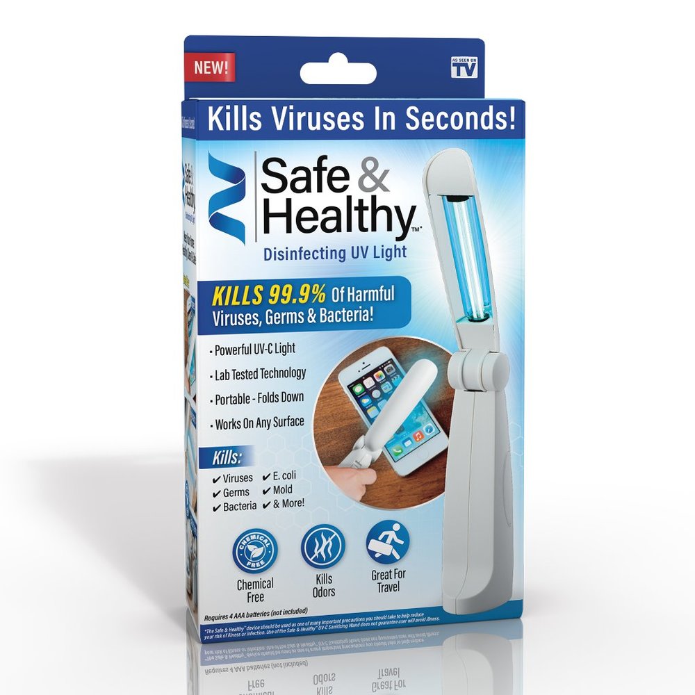 Ontel Safe & Healthy Powerful UV-C Disinfecting UV
